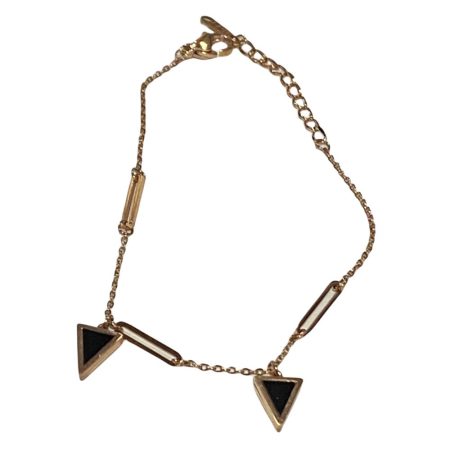 Ατσάλινο βραχιόλι με τρίγωνα