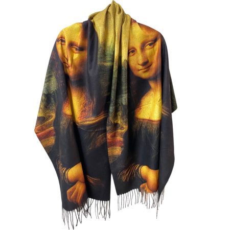 Cashmere stole Mona Lisa - Leonardo da Vinci