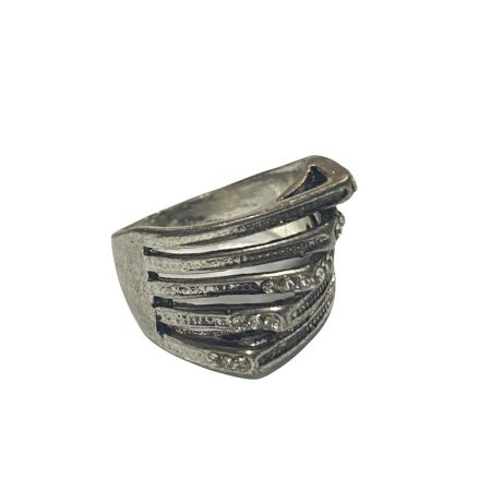 Μεταλλικό δαχτυλίδι με ζιργκόν