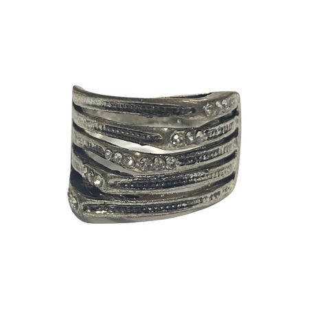 Μεταλλικό δαχτυλίδι με ζιργκόν