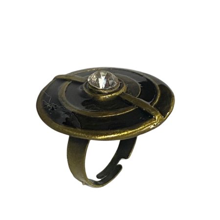 Μπρούτζινο δαχτυλίδι ανοιγόμενο με οβάλ σχέδιο