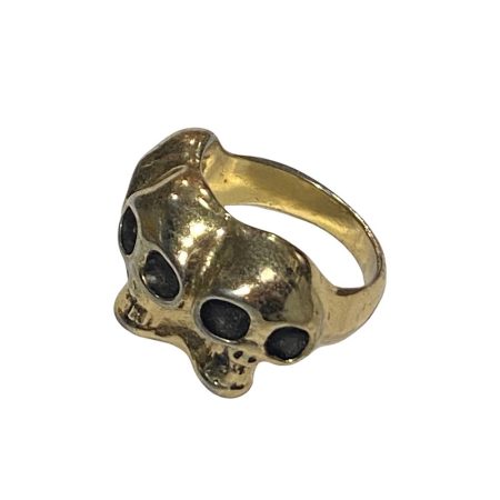 Μεταλλικό δαχτυλίδι με σχέδιο νεκροκεφαλές
