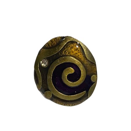 Μπρούτζινο δαχτυλίδι ανοιγόμενο με σχέδιο σπείρα