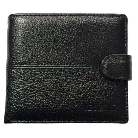 Ανδρικό πορτοφόλι δερμάτινο σε μαύρο χρώμα-Vera Pelle  