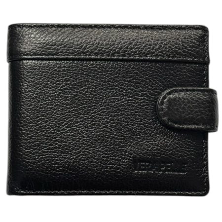Ανδρικό πορτοφόλι δερμάτινο σε μαύρο χρώμα-Vera Pelle  