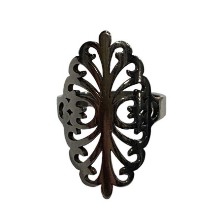 Ατσάλινο γυναικείο δαχτυλίδι με μοντέρνο σχέδιο