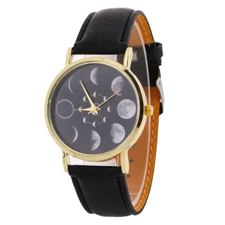 Μαύρο ρολόι με την σελήνη