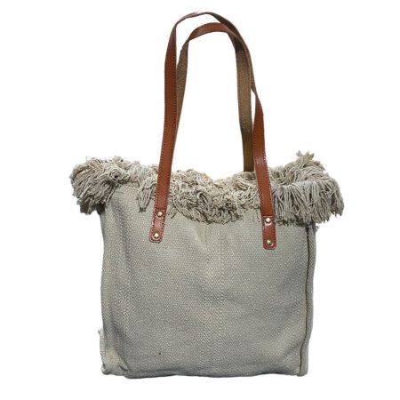 Γυναικεία μεγάλη πλεκτή τσάντα