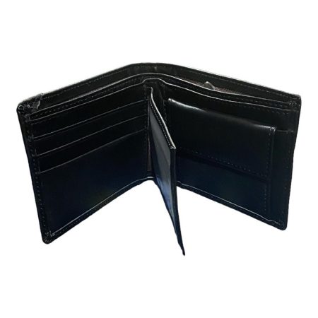 Ανδρικό πορτοφόλι δερμάτινο σε μαύρο χρώμα