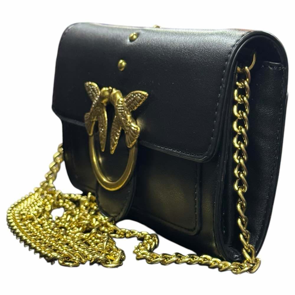 Μαύρο τσαντάκι με διακοσμητικό